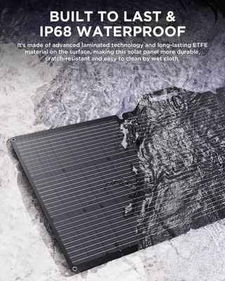 200Wポータブルソーラーパネル充電器 RVキャンプヨットゴルフカート IP68防水